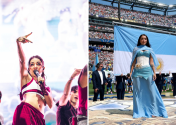 De Llanera a New Jersey: María Becerra actuó el viernes en el Boombastic y el domingo en la final del Mundial