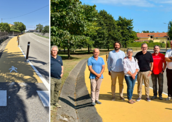 Un reformado arcén peatonal mejora la seguridad en la carretera de La Providencia