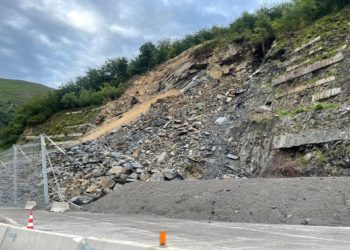 El final de la obra del ‘argayu’ del Huerna se retrasa: los trabajos no estarán completos hasta «otoño»