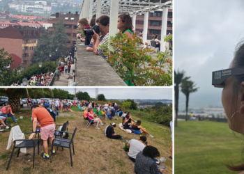 Galería | «Para una vez en la vida…»: las nubes destrozan el sueño de ver el eclipse en muchos puntos de Asturias