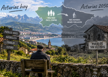 La Asturias que se apaga: el mapa que muestra dónde estará el gran problema dentro de 25 años