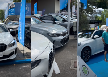 Más de 800 kilómetros sin gasolina: el nuevo BMW que acapara miradas en Gijón