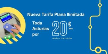 Viajar en Asturias será más barato desde mañana: la tarifa plana de la tarjeta ConeCTA pasará de 30 a 20 euros