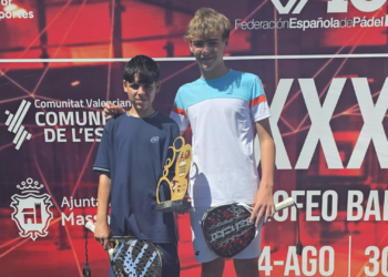 Christian Riesgo se proclama campeón de España infantil de pádel junto con el madrileño Ranera