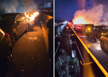 Un testimonio del accidente múltiple en la A-8: «La mayoría de coches quedaron siniestro total»