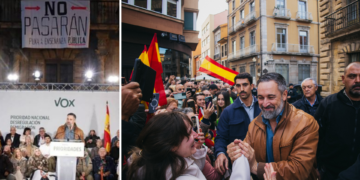 Abascal en Avilés, de los aplausos y las críticas a Sánchez a las protestas contra el líder de Vox: «Fuera fascistas de nuestros barrios»
