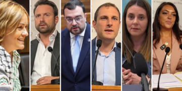 Del «por fin» de Queipo al «no hay nada decidido» de Vox y el «que ningún progresista se quede en casa» de Tomé: los líderes asturianos ante el adelanto electoral