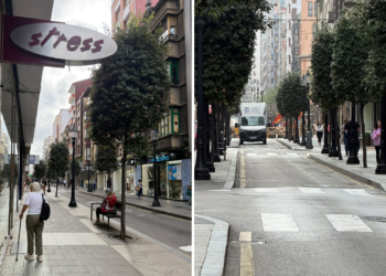 La obra que inquieta al comercio de Gijón a las puertas de Navidad: «Es una situación muy desesperante»