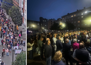 Nueva jornada de protestas en La Calzada: los vecinos insisten en sus demandas
