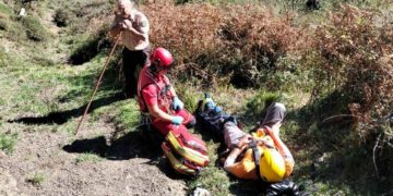 Aller y Cabrales, escenarios de los dos rescates de montaña que tuvieron al SEPA ocupado el Día de la Hispanidad