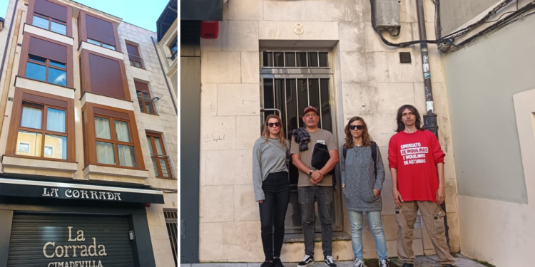 El bloque de La Corrada 8 se pone en lucha: «Desde mayo tenemos presiones para que nos marchemos»