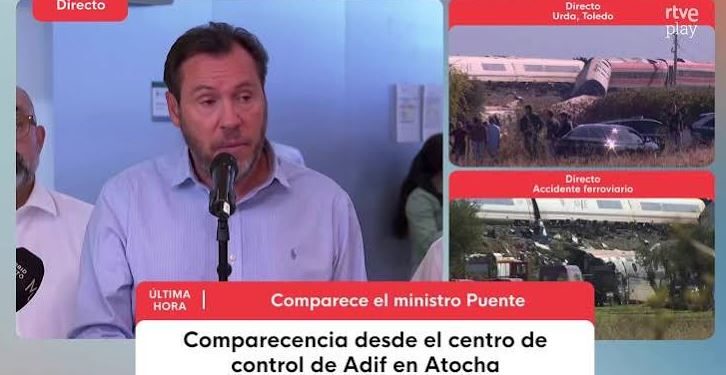 Puente apunta a un fallo humano como origen del accidente: «Tuvieron tiempo más que suficiente para constatar el error»
